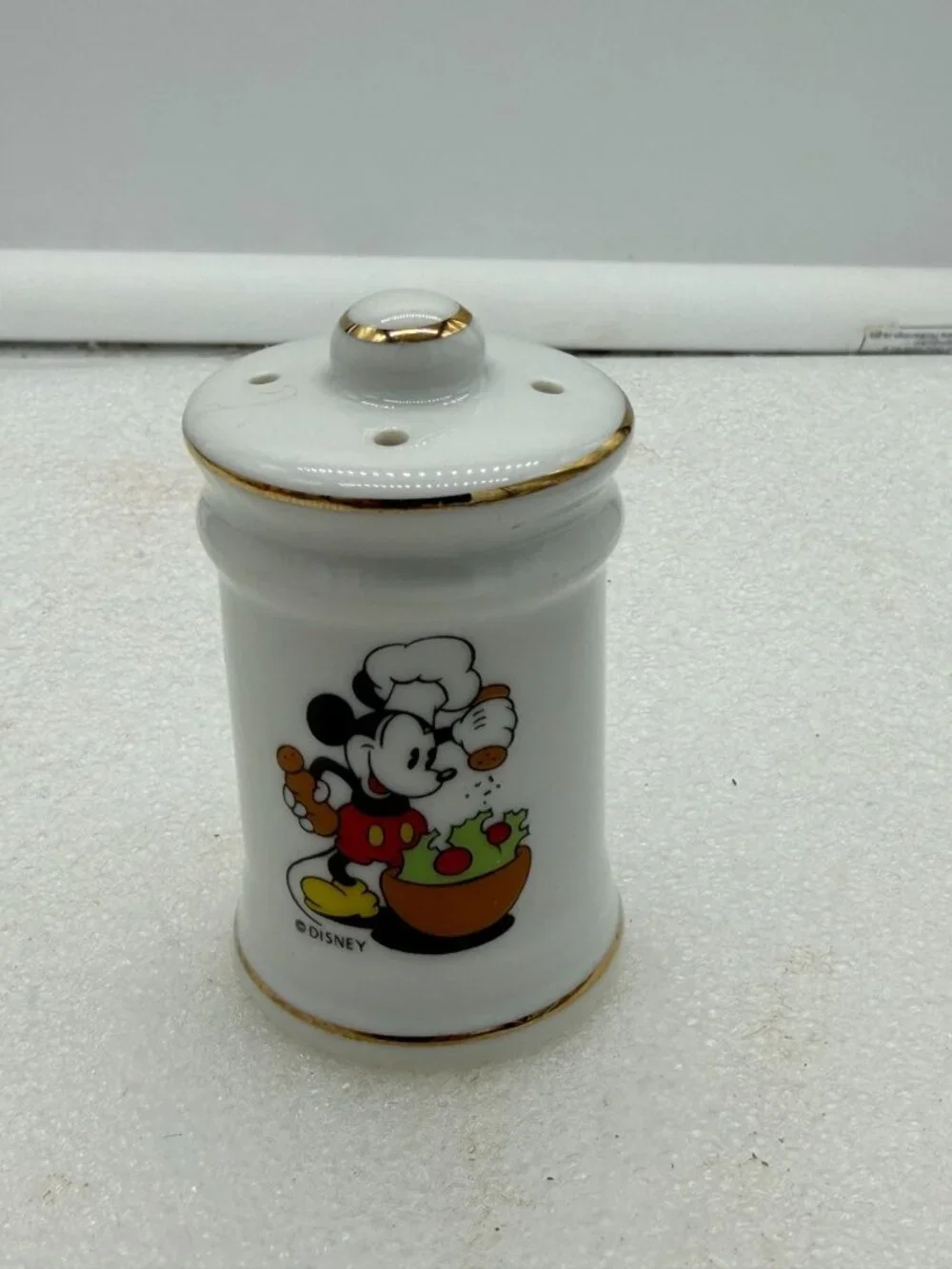 Vintage Disney Chef Mickey Mouse Single Shaker Japan